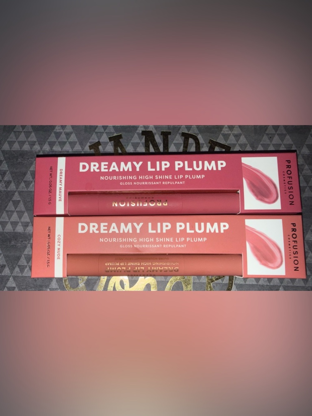 2-Profusion Dreamy Lip Plump Liquid Lip Plumper Gloss Dreamy Mauve Cruelty-Free.